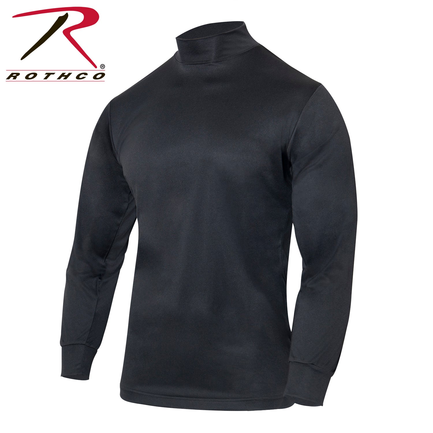 Rothco Moisture Wicking Mock Turtleneck Black Size XL