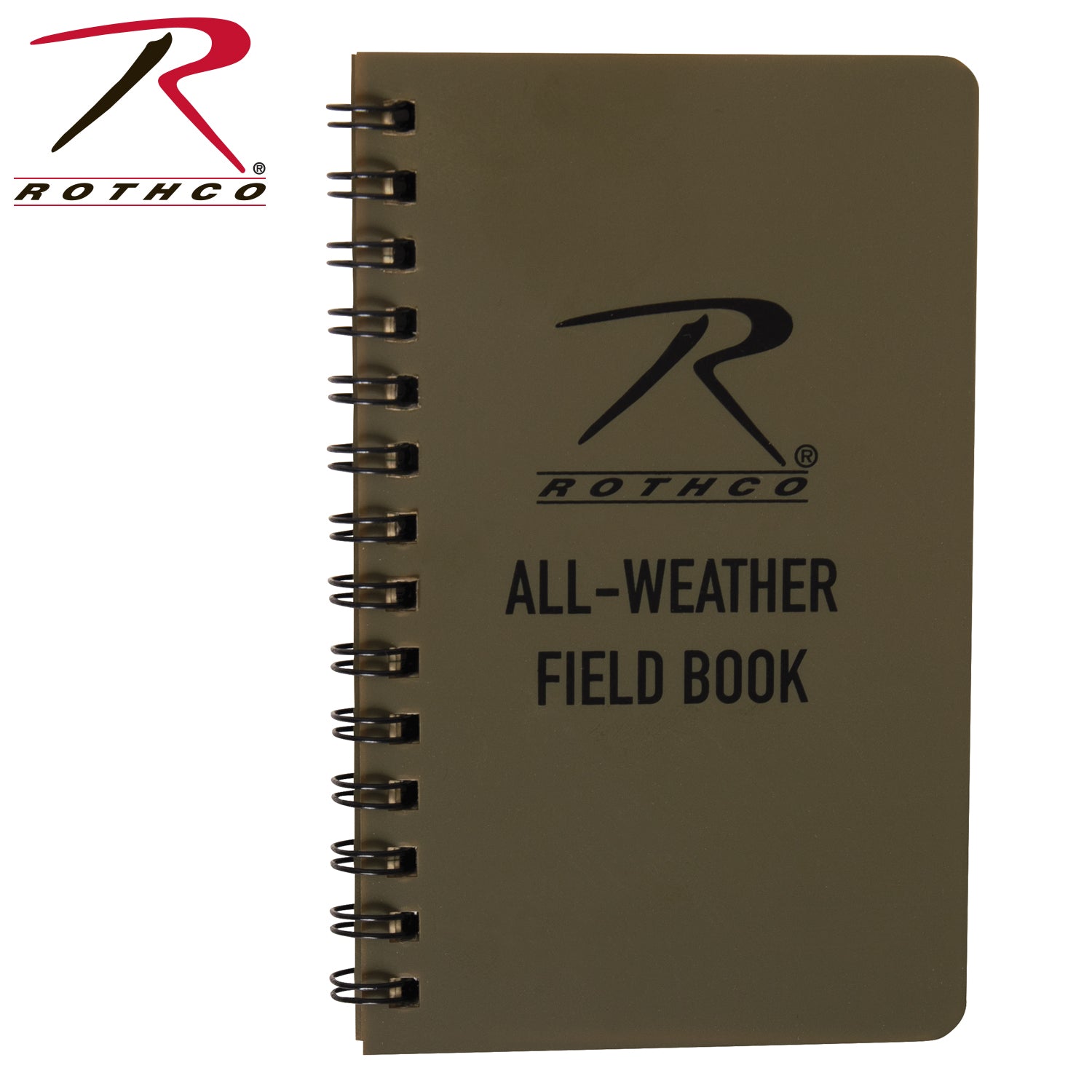 Rothco All-Weather Waterproof Notebook in Coyote Brown, 3 x 5 Inches