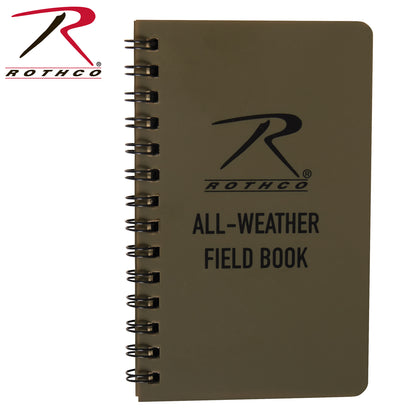 Rothco All-Weather Waterproof Notebook in Coyote Brown, 3 x 5 Inches