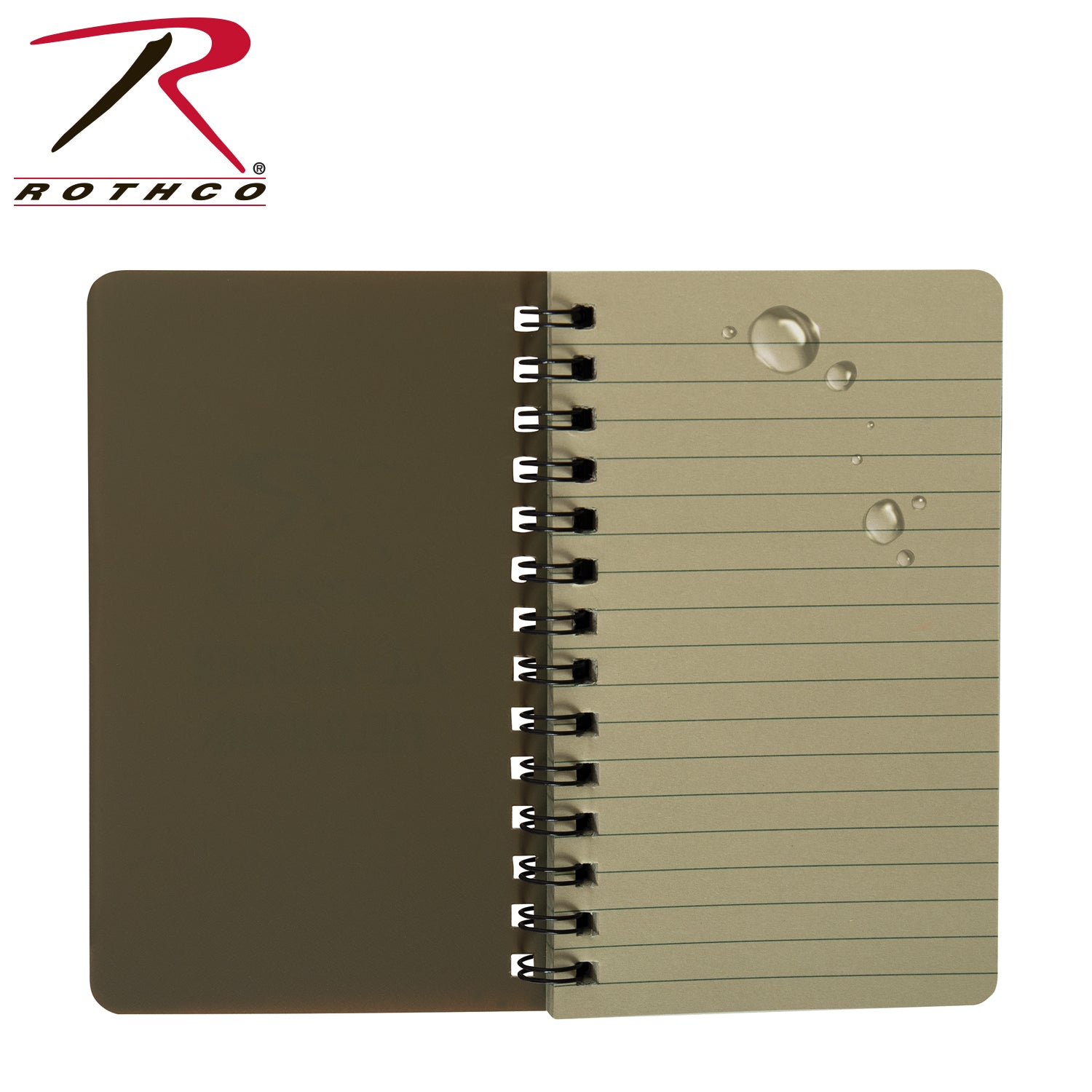 Rothco All-Weather Waterproof Notebook in Coyote Brown, 3 x 5 Inches
