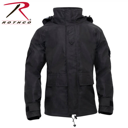 Rothco Hard Shell Waterproof Jacket in Black, Size Small (Part Number 10996-SML)