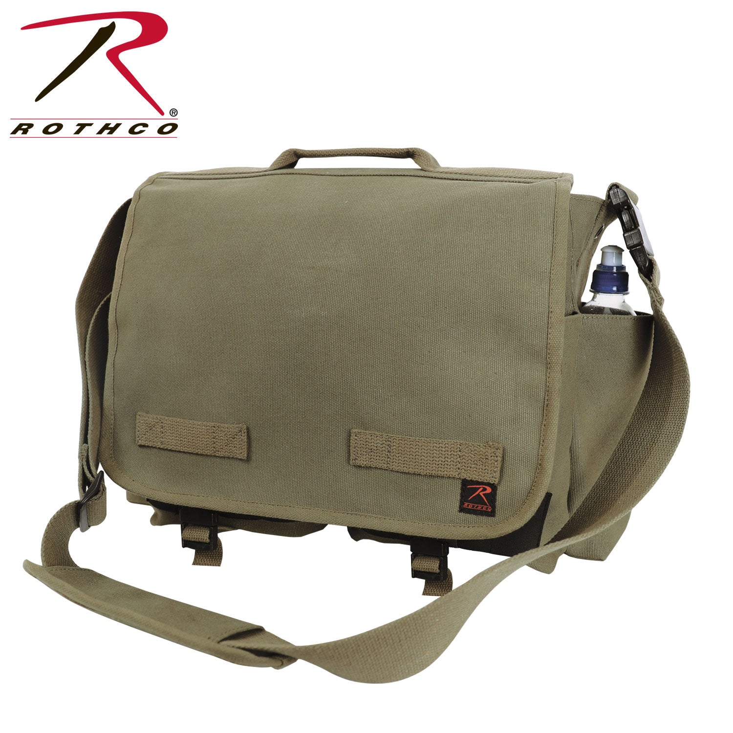 Rothco Concealed Carry Messenger Bag Olive Drab - 11L Capacity, Durable Canvas
