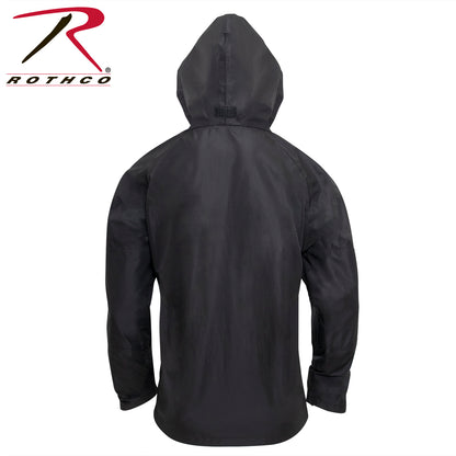 Rothco Hard Shell Waterproof Jacket in Black, Size XL – Durable Tactical Outerwear for Extreme Weather