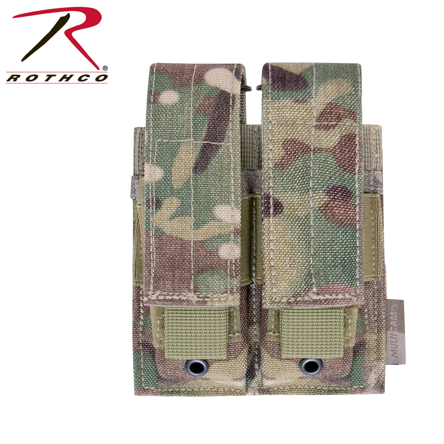 Rothco MOLLE Double Pistol Mag Pouch MultiCam – Secure Tactical Magazine Storage