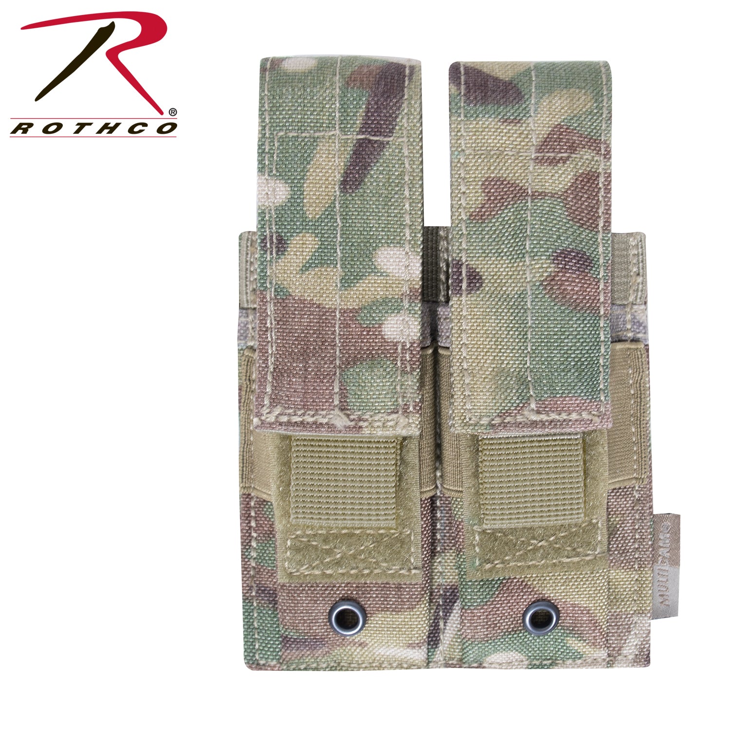 Rothco MOLLE Double Pistol Mag Pouch MultiCam – Secure Tactical Magazine Storage
