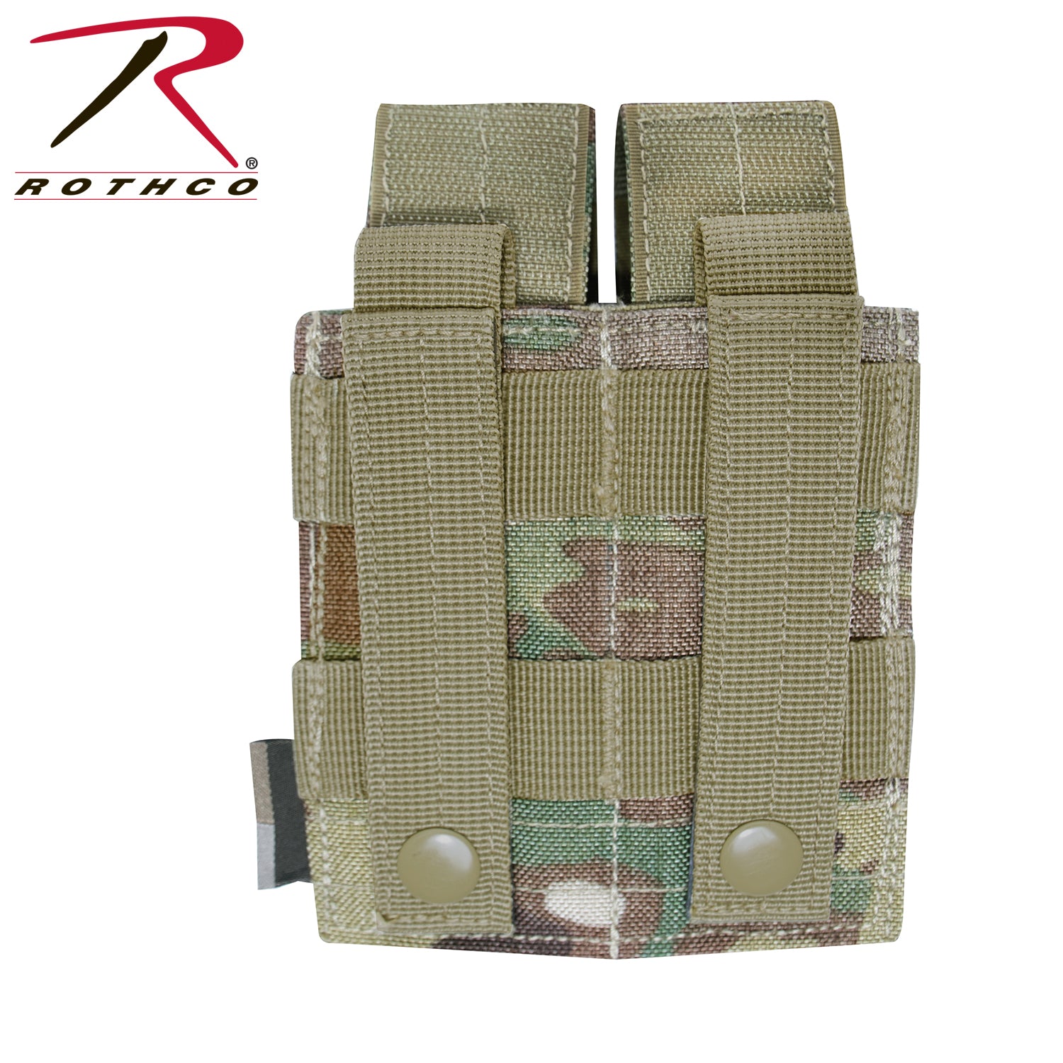 Rothco MOLLE Double Pistol Mag Pouch MultiCam – Secure Tactical Magazine Storage