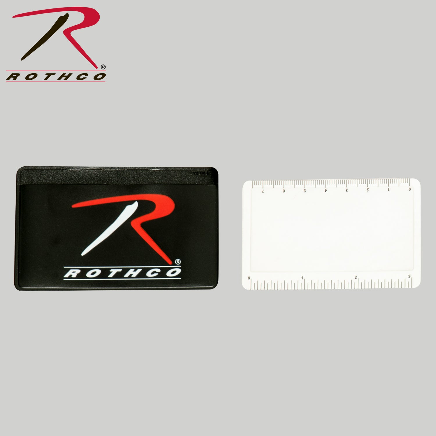Rothco Survival Magnifying Card and Ruler - Compact Portable Magnifier with Measurement System