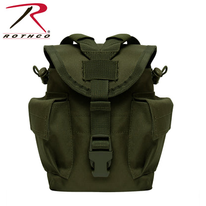 Rothco MOLLE II Canteen & Utility Pouch in Olive Drab with Part Number 3144