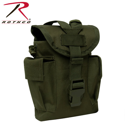 Rothco MOLLE II Canteen & Utility Pouch in Olive Drab with Part Number 3144