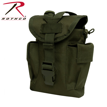 Rothco MOLLE II Canteen & Utility Pouch in Olive Drab with Part Number 3144