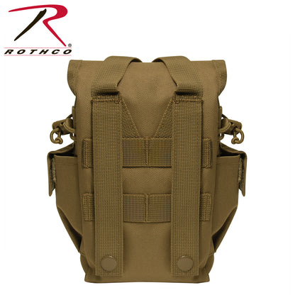 Rothco MOLLE II Canteen & Utility Pouch in Coyote Brown - Durable Hydration and Storage Solution