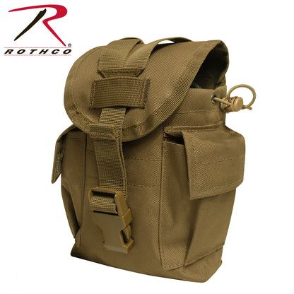Rothco MOLLE II Canteen & Utility Pouch in Coyote Brown - Durable Hydration and Storage Solution