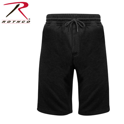 Rothco XL Black Sweatshorts with Pockets and Elastic Drawstring