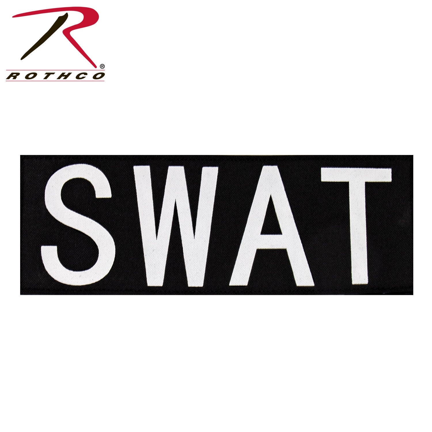 Rothco SWAT Patch with Hook Back - Large Size (Part Number 2841)