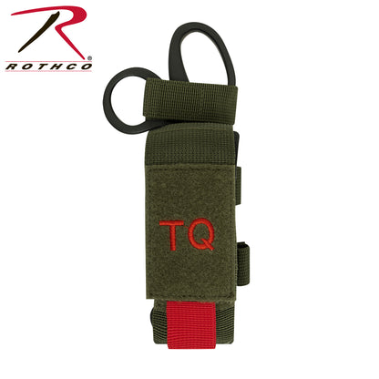 Rothco MOLLE Tactical Tourniquet and Shear Holder Pouch Olive Drab - Compact Emergency Gear Accessory