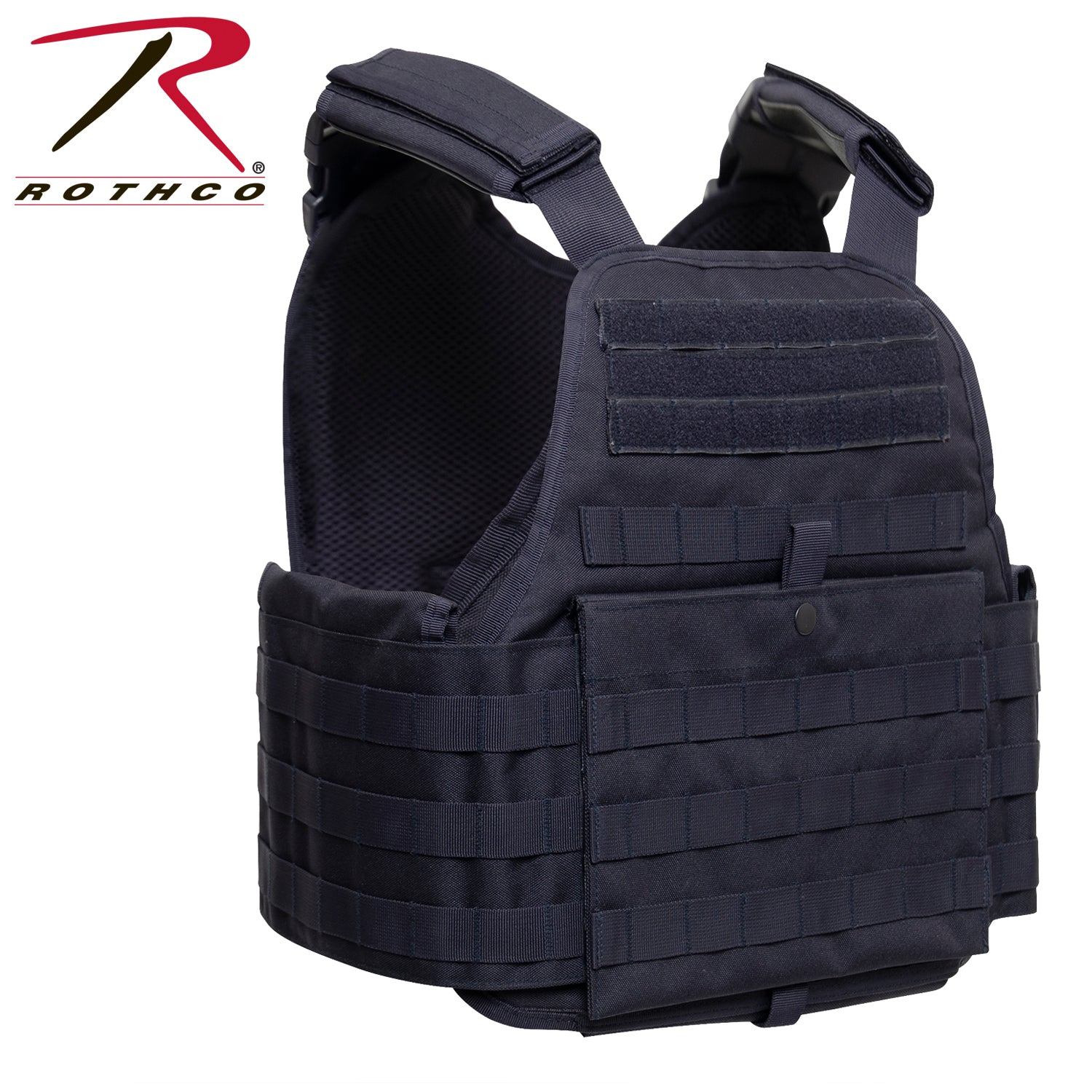 Rothco MOLLE Plate Carrier Vest - Regular Size, Midnight Navy Blue, Part 1948
