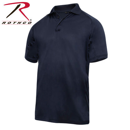 Rothco On Duty Performance Polo in Midnight Navy Blue, Size Large