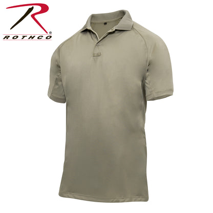 Rothco On Duty Performance Polo Tan Size 2XL - Tactical Uniform Shirt for First Responders