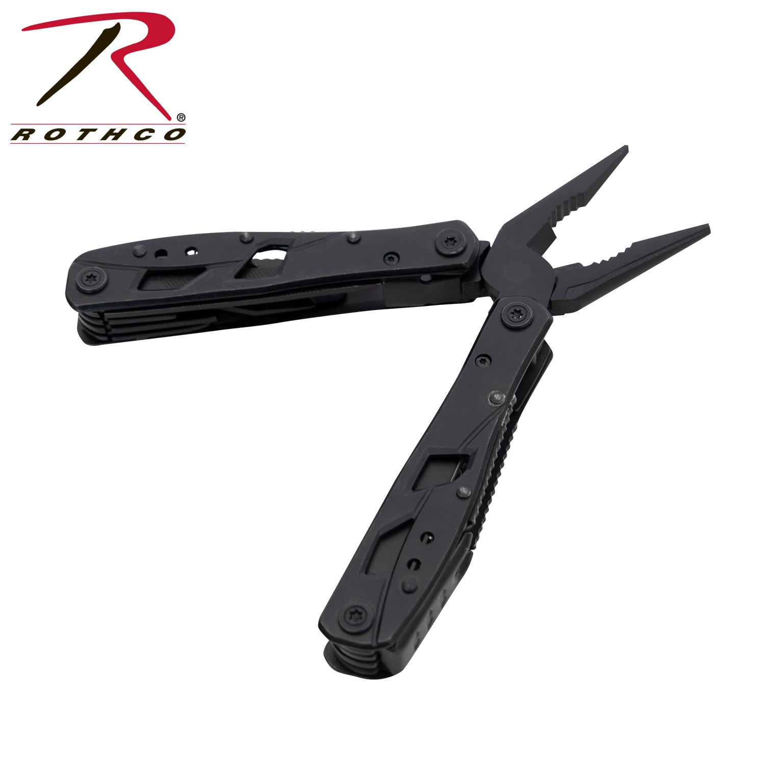 Rothco Stainless Steel Multi-Tool Black Part 3225 – Durable 10+ Tool Multi-Tool for Outdoor and Tactical Use
