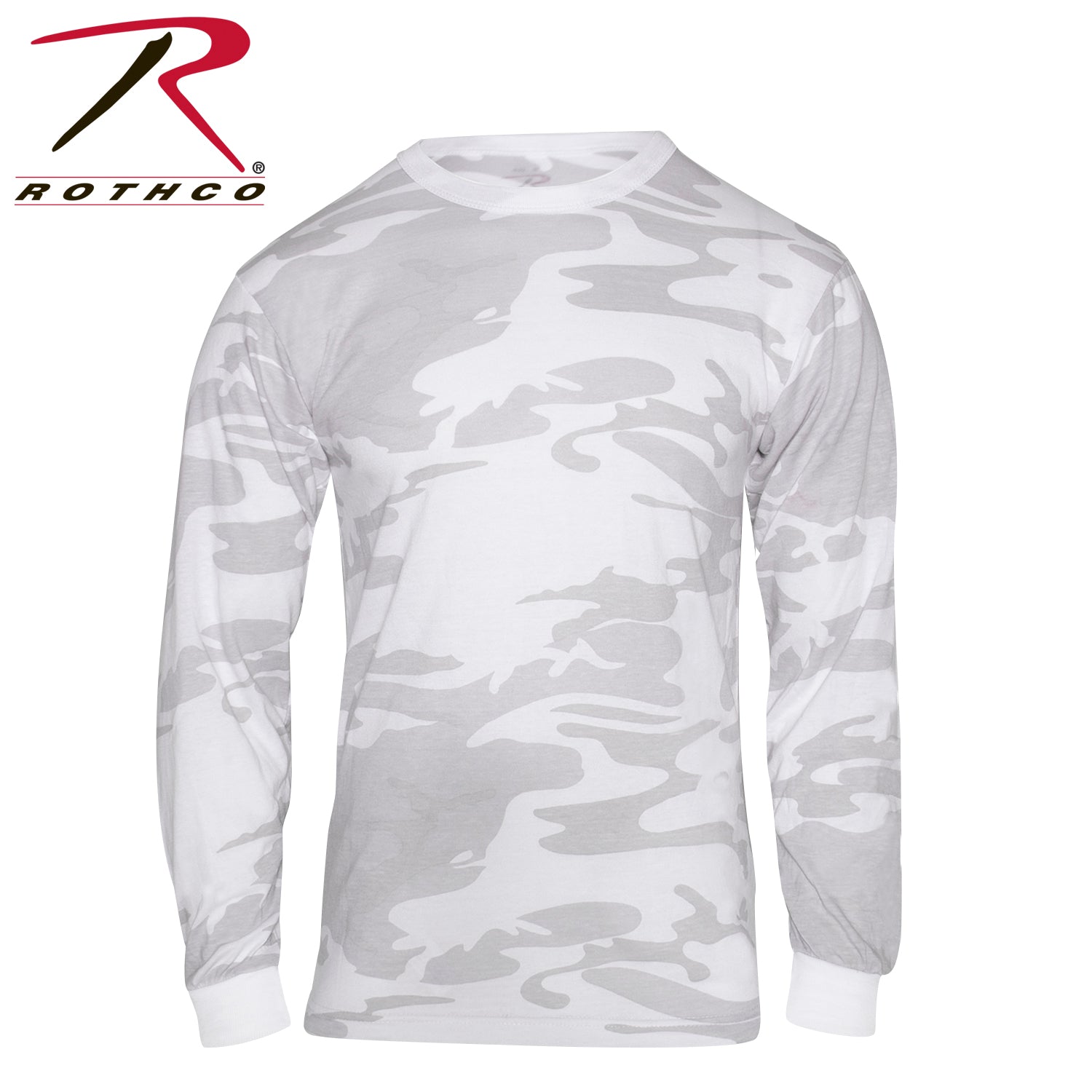 Rothco Long Sleeve Color Camo T-Shirt White Camo Size 3XL
