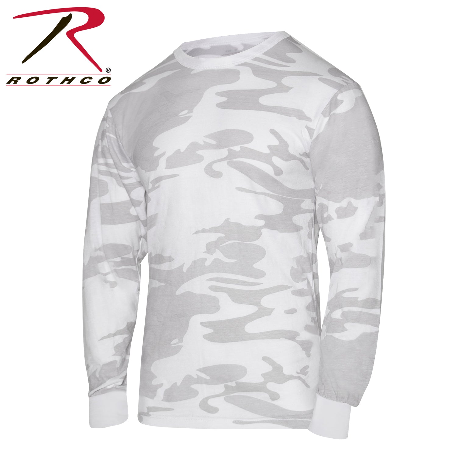 Rothco Long Sleeve Color Camo T-Shirt White Camo Size 3XL