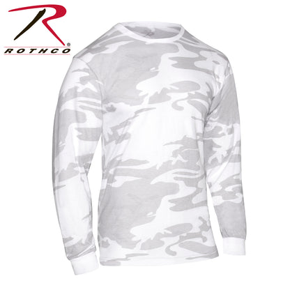 Rothco Long Sleeve Color Camo T-Shirt White Camo Size 3XL