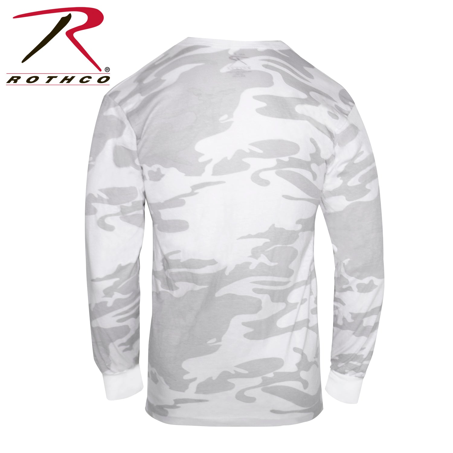 Rothco Long Sleeve Color Camo T-Shirt White Camo Size 3XL