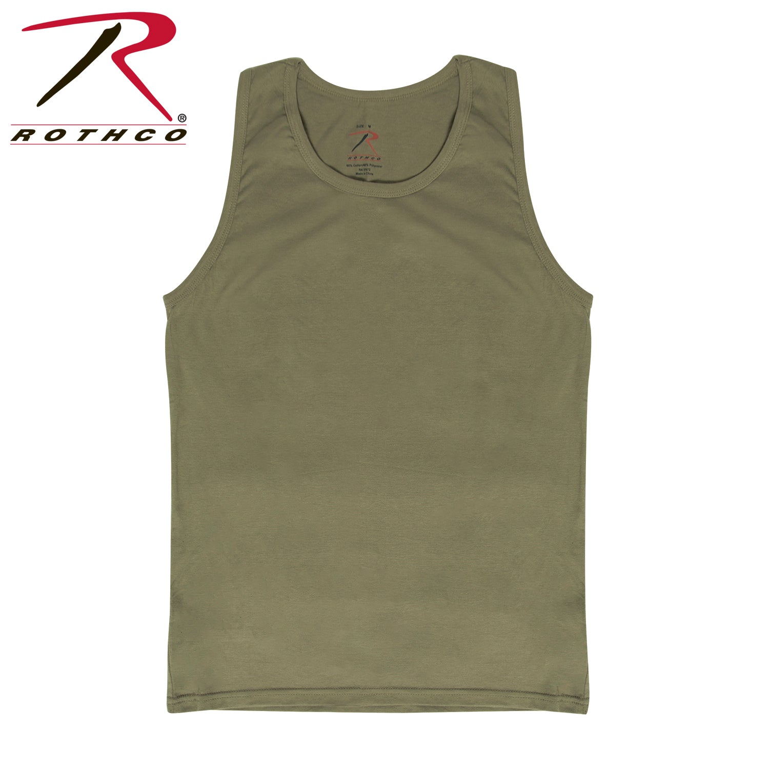 Rothco AR 670-1 Coyote Brown Tank Top Size Small - Durable Sleeveless Military-Style Shirt