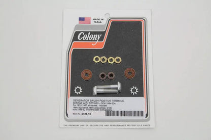 Colony Generator 3-Brush Terminal Screw Kit for Harley Davidson EL and FL Models by Colony