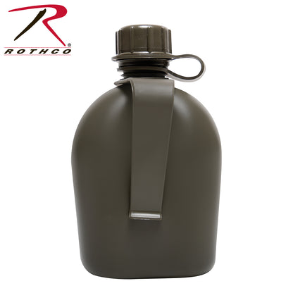 Genuine G.I 1 Quart 3-Piece Canteen with Clip – Durable BPA-Free Military-Style Water Container