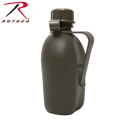 Genuine G.I 1 Quart 3-Piece Canteen with Clip – Durable BPA-Free Military-Style Water Container