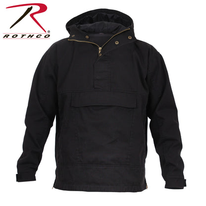 Rothco Anorak Parka Black Size M – Durable Cotton-Poly Blend with Weather-Resistant Features