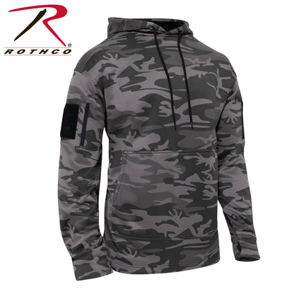 Rothco Concealed Carry Hoodie Black Camo Size L - Discreet and Comfortable Tactical Sweatshirt