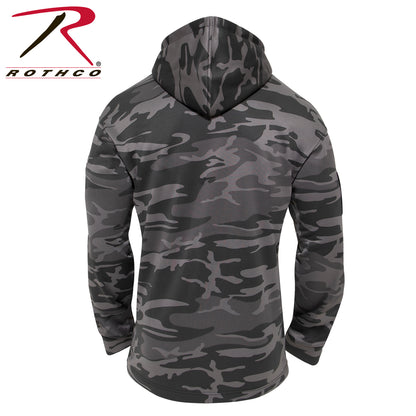 Rothco Concealed Carry Hoodie Black Camo Size XL – Discreet CCW Sweatshirt with Moisture-Wicking Fabric