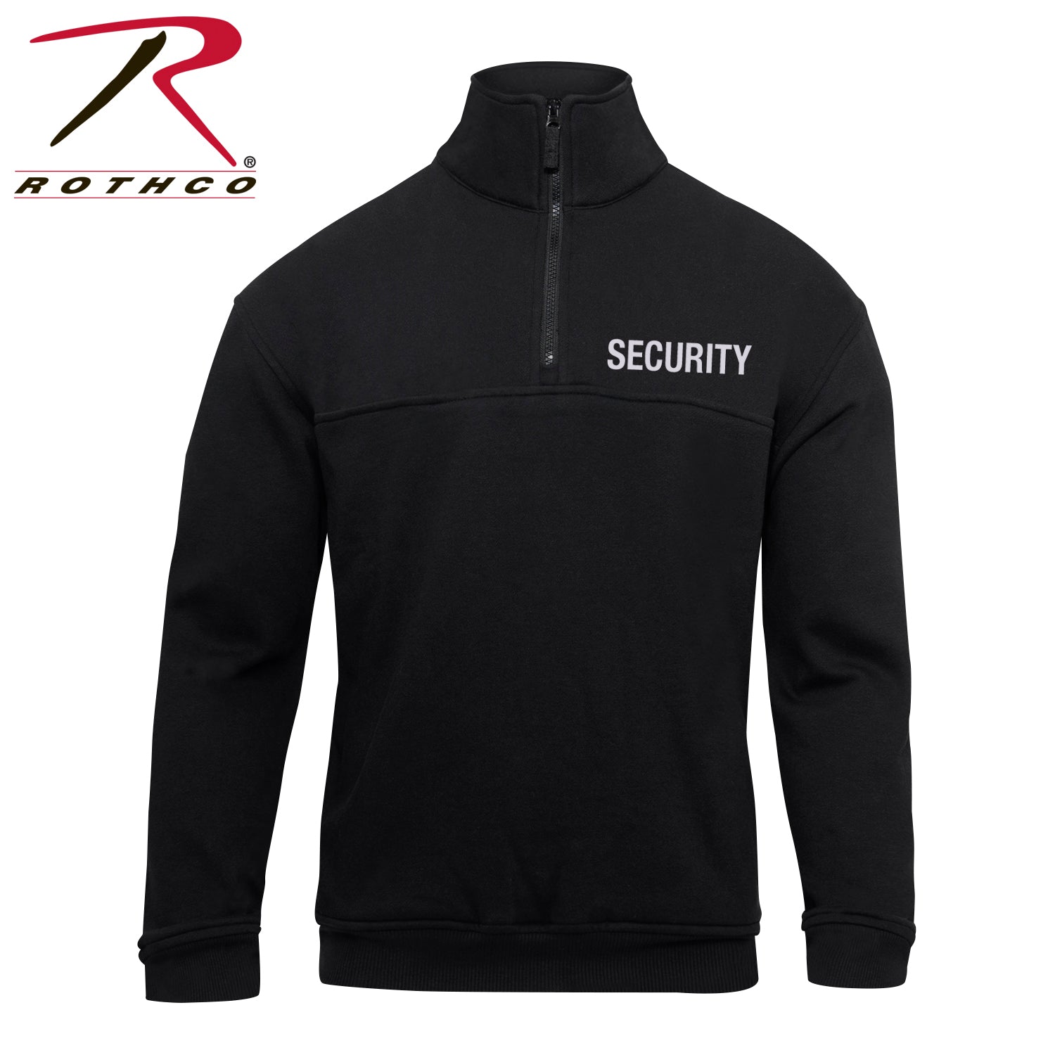 Rothco Security 1/4 Zip Job Shirt - Black Size Large
