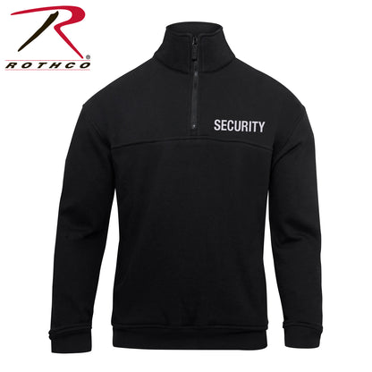 Rothco Security 1/4 Zip Job Shirt in Black, Size XL
