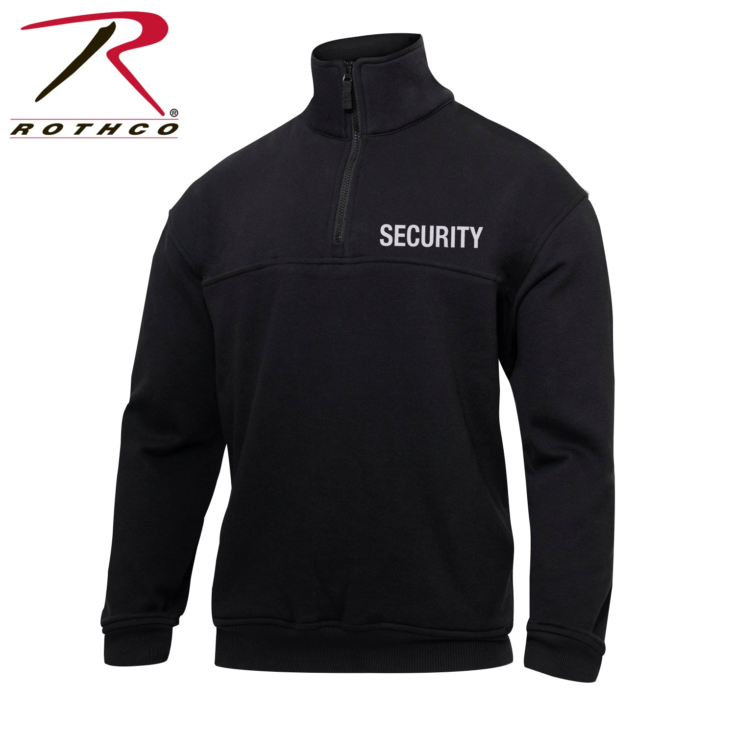 Rothco Security 1/4 Zip Job Shirt - Black Size Large
