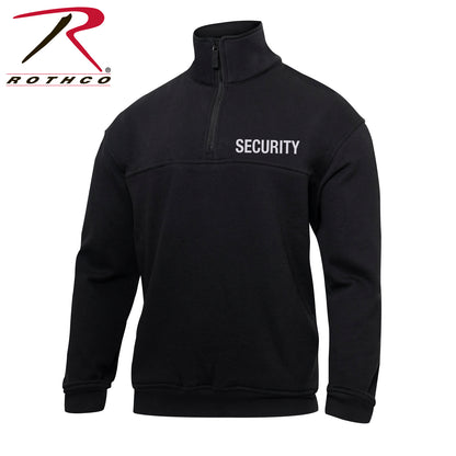 Rothco Security 1/4 Zip Job Shirt in Black, Size XL