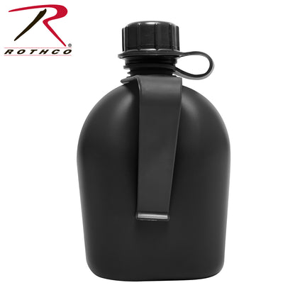 Rothco Genuine G.I. 1 Quart Plastic Canteen - Black