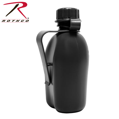 Rothco Genuine G.I. 1 Quart Plastic Canteen - Black