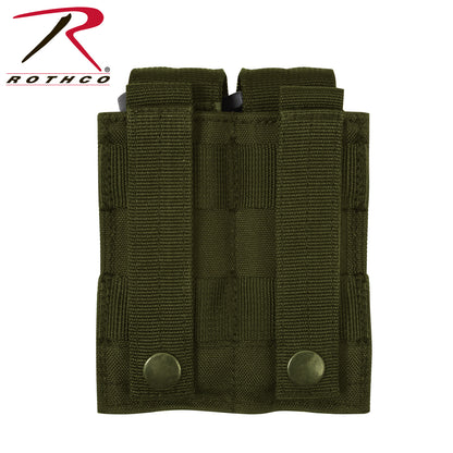 Rothco MOLLE Double Pistol Mag Pouch Olive Drab – Secure Magazine Storage for Tactical Gear