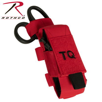 Rothco MOLLE Tactical Tourniquet and Shear Holder Pouch Red – Compact Emergency Gear Accessory