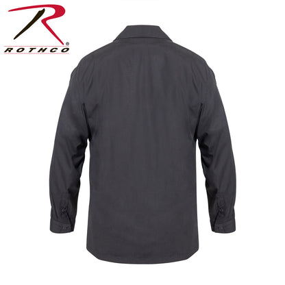 Rothco Lightweight Tactical Button-Up Shirt in Black, Size Small