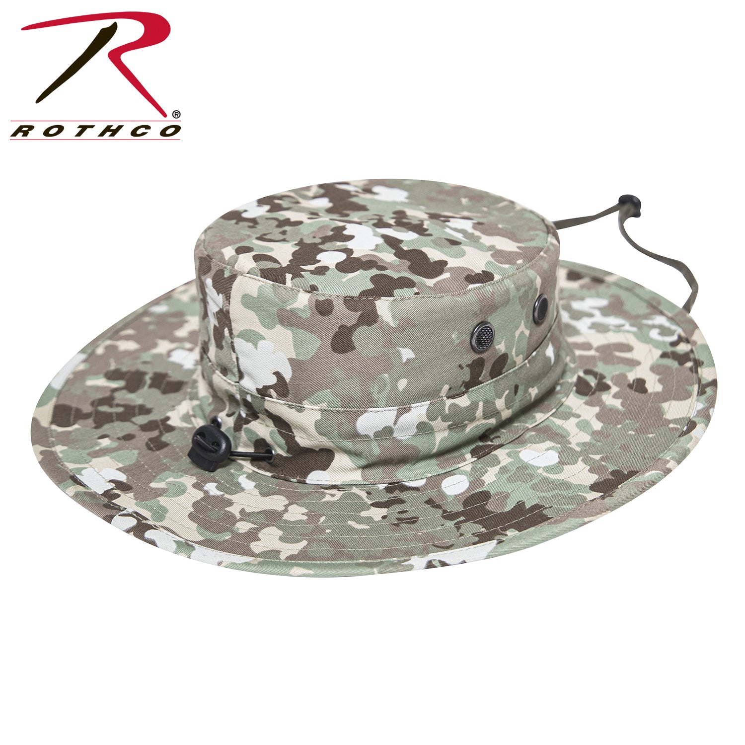 Rothco Adjustable Boonie Hat in Total Terrain Camo – Outdoor Military-Style Sun Protection