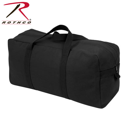 Rothco Canvas Tanker Style Tool Bag Black – Heavy-Duty Multipurpose Storage for Tools and Gear