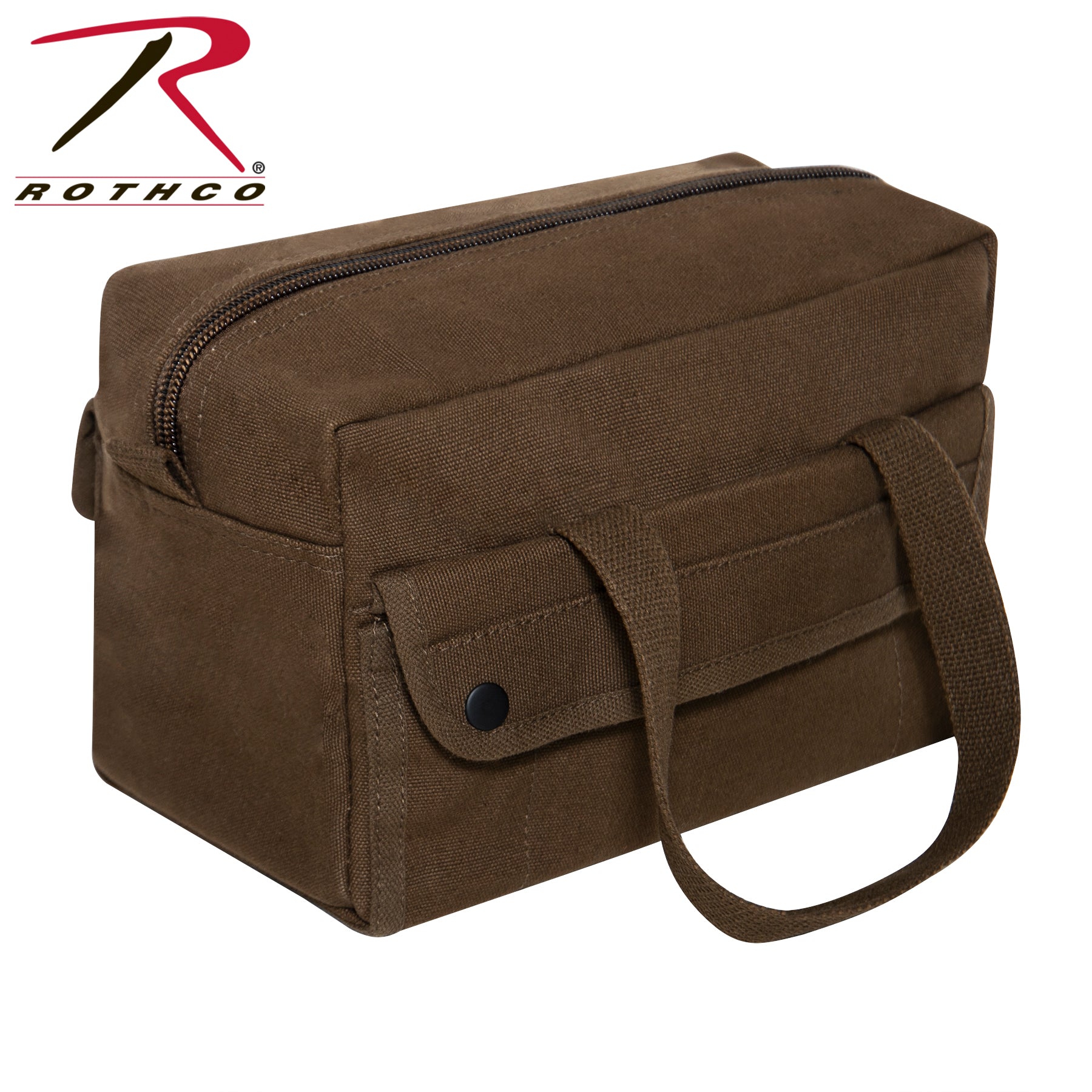 Rothco G.I. Style Mechanic's Tool Bag in Earth Brown – Heavy-Duty Canvas with Multiple Pockets