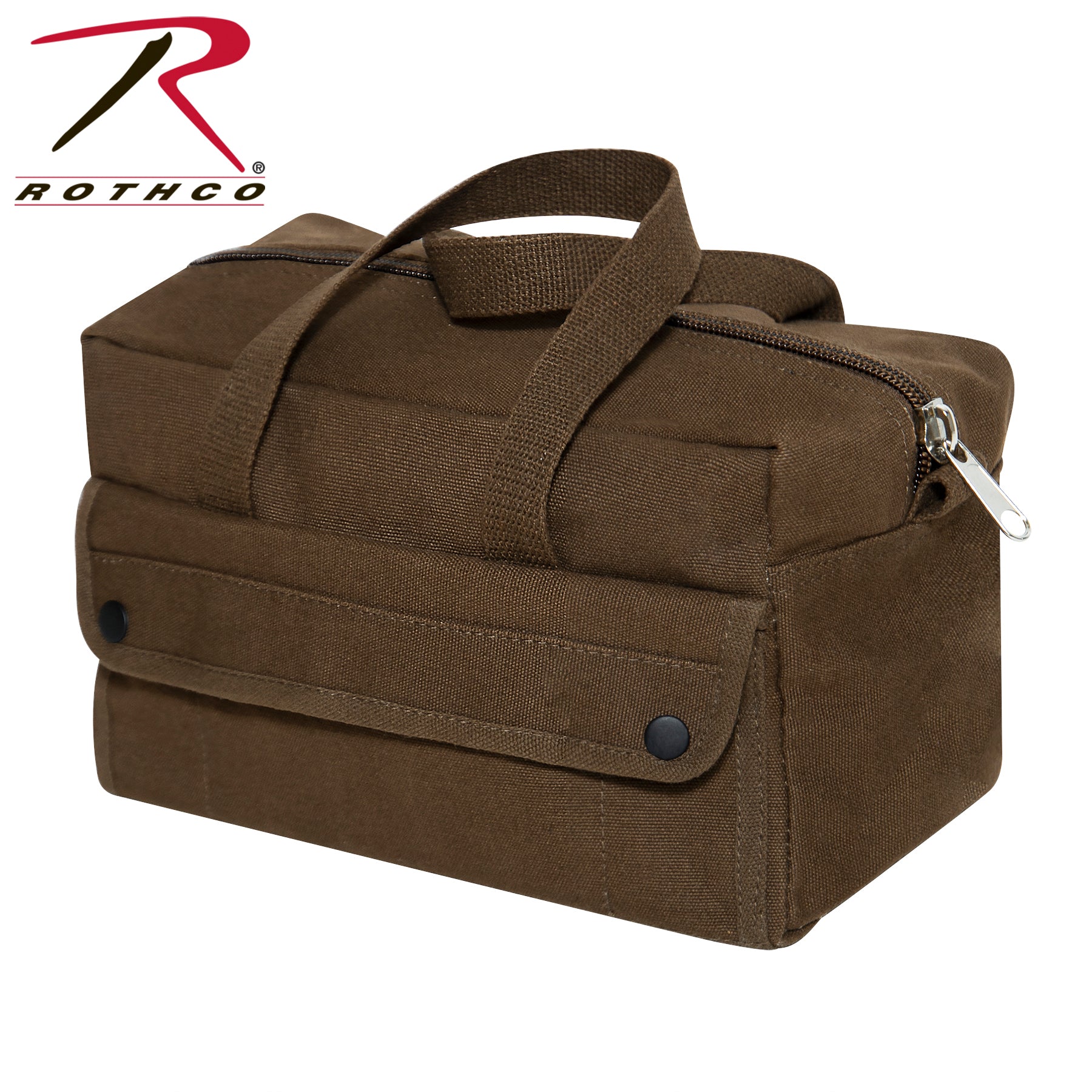 Rothco G.I. Style Mechanic's Tool Bag in Earth Brown – Heavy-Duty Canvas with Multiple Pockets