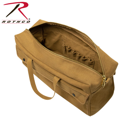 Rothco Canvas Jumbo Tool Bag with Brass Zipper – Coyote Brown, Part Number 81500