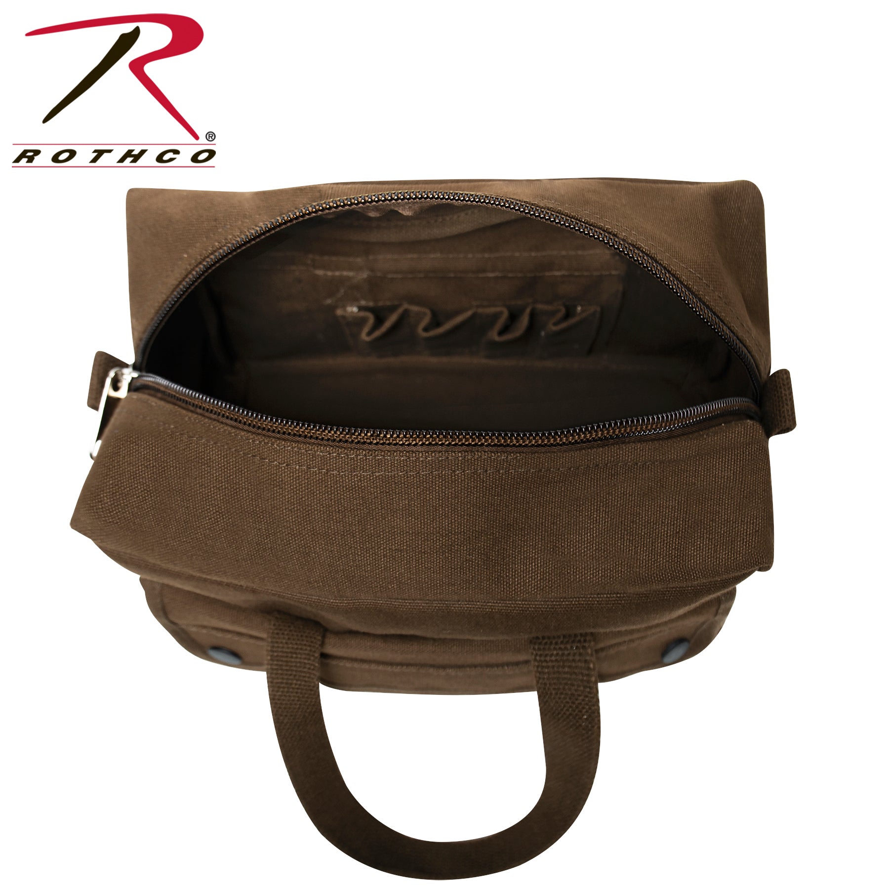 Rothco G.I. Style Mechanic's Tool Bag in Earth Brown – Heavy-Duty Canvas with Multiple Pockets