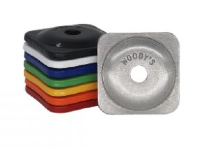 WOODYS Square Grand Digger Support Plates Powder Coated Green (48 Pack)